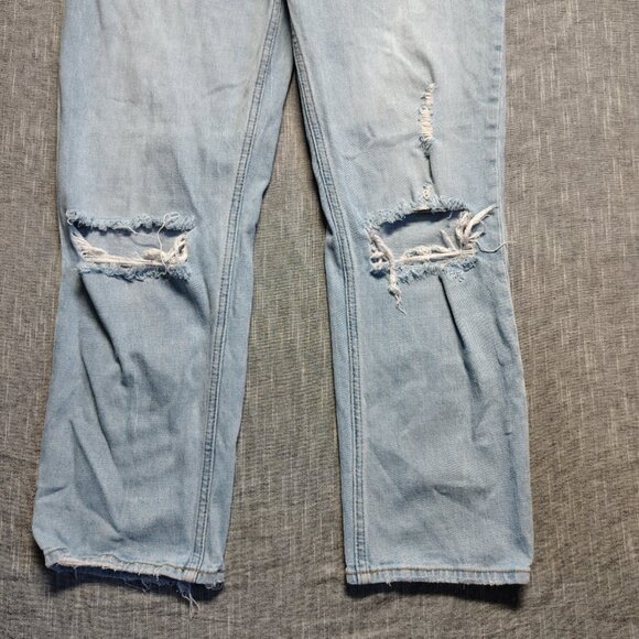 Abercrombie Fitch Curve Love Jeans Womens Ultra High Rise Ankle Straight Baggy - Picture 3 of 12